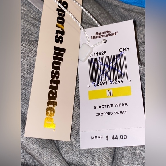 Sport Illustrated Cropped Top M Beach‎ Model Swimsuit Model Cover Up NEW Logo - Picture 8 of 8